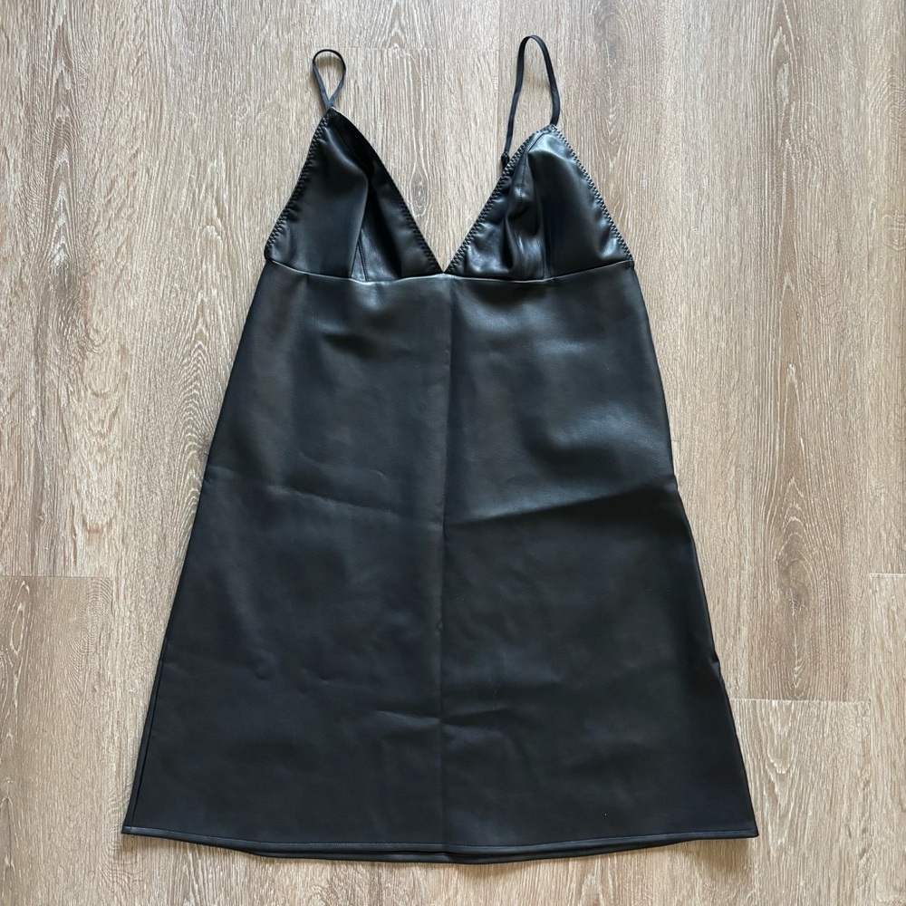 Victoria's Secret Black Pleather Dress - Size Women’s Medium
